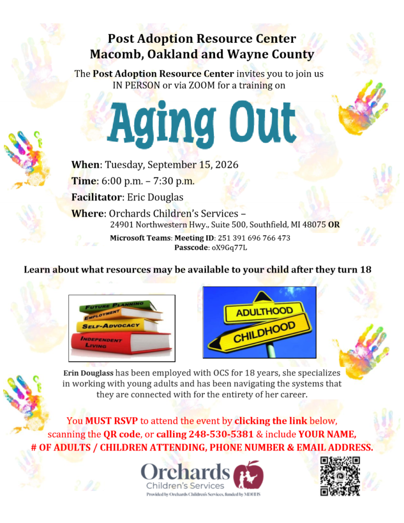 Aging Out Training - September 15 2026